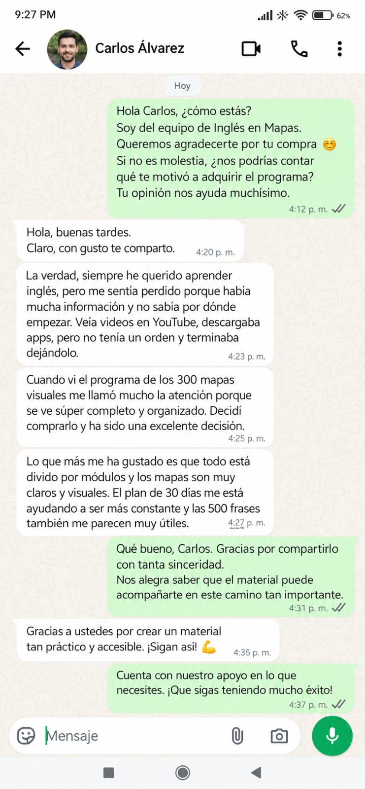 Testimonio de Carlos